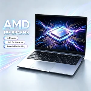 AMD R9 8945HS Laptop 16″ 120Hz Screen Expandable Memory DDR4 Dual NVMe SSD WIFI6 BT4.2 Backlit Keyboard Gaming Business Notebook