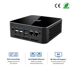 AMD Ryzen 7 8845HS ZKM600 Mini Desktop PC Windows 11 32GB DDR5 RAM Wi-Fi 6 Office OEM ODM Mini Server