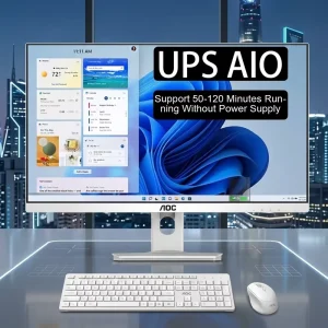 AOC 27 Inch All in One Pc Gaming Pc All in One N5095 16GB 512GB SSD OEM Computer Set All in One Pc with UPS Battery
