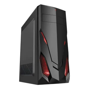 AOJIE USB3.1 ATX Computer Case Gaming PC Casing Mid Tower Atx PC Case with Magnetic Dust Filter and PC Power Supply