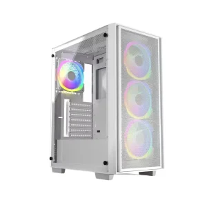 ARGB LED Gamer PC Case USB 3.0 Desktop System Tower Mesh Panel Mid Tower ATX Form Factor