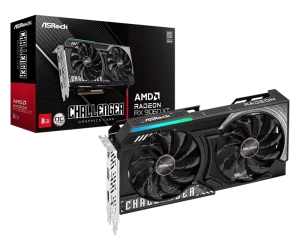 ASRock AMD Radeon RX 9060 XT Challenger 8GB OC Graphics Card 9060xt 16g High Performance GPU