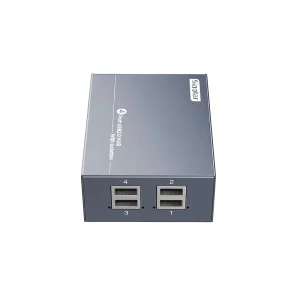 AT-4A20M3 USB 2.0 4-Port Hub with Keyboard ESD Protection, Isolation, and Charging