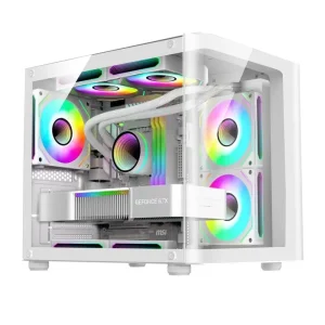 ATX Acrylic Transparent Glass PC Server and Gaming Case