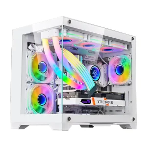 ATX Computer Case with HD USB 3.0 and Tempered Glass