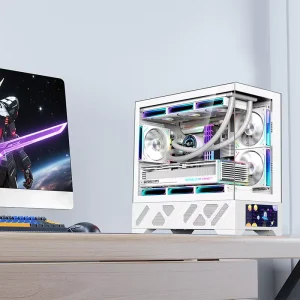 ATX Full Tower Computer Case with Side Panel Window MATX Water Cooling Ready