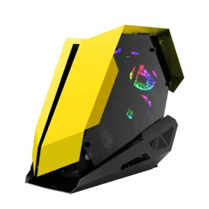 ATX Full Tower Desktop Case 240mm Transparent Side Glass Water Cooler Friendly Micro ATX Special Shaped Gaming Computer Towers