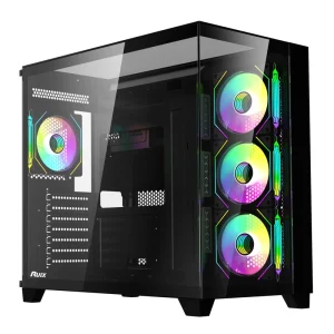 ATX Full Tower Gaming PC Case with ARGB Fans and Type-C Port