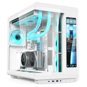 ATX Gaming Computer Case with LCD Display Screen
