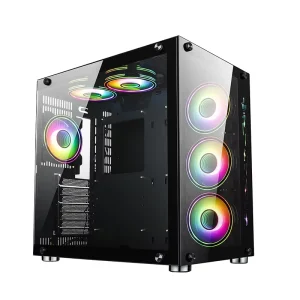 ATX Gaming PC Case RGB Plastic