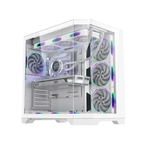 ATX Gaming PC Case, USB 3.0 Front I/O, Bottom PSU Shroud, 4 Expansion Slots