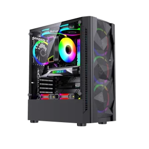 ATX ITX M-ATX Mid Tower Gaming PC Case Transparent