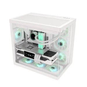 ATX Mid Tower Gaming Computer Case USB3.1 Removable Top Panel Aluminum Alloy Tempered Glass