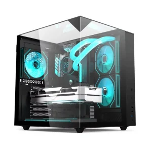 ATX PC Case 0.6mm Steel Three-Sided Tempered Glass