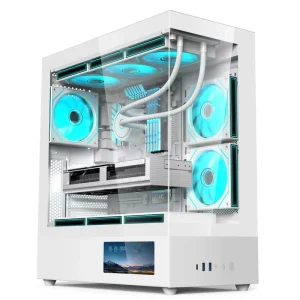 ATX RGB Gaming PC Case with LCD Screen Display