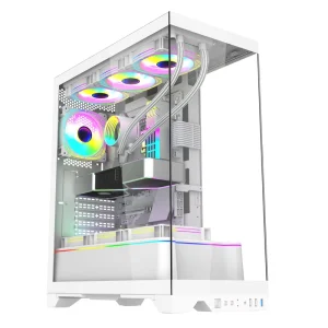 ATX RGB Panoramic Tempered Glass Full Tower Gaming Computer Case