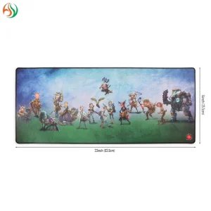AY Custom Design Rectangular Mouse Pad Promotion Full Color Print Waterproof Anti Slip Rubber Neoprene Gaming Mat