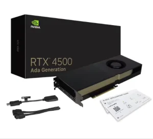Ada RTX 4500 G PU with 20GB GDDR6 for AI Rendering & CAD 3D Design Workstation Graphics Card