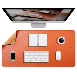 Ai’long Luxury Factory New Design Smooth Gliding Gaming Mouse Pad Rectangular PVC Leather Office Desk Mat Multi Size