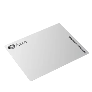 Akko Frosted Glass Gaming Mouse Pad 500×400 Black White Tempered Glass Mouse Pad
