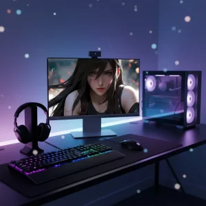 All in One Gaming PC 24 Inch LCD Desktop Computer H510 DDR4 8GB 256GB SSD
