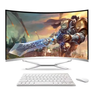 All in One PC Curved Screen 27 Inch Monoblock Office All in One Desktop Computer Core I3 I5 I7 CPU Curved Screen Computer