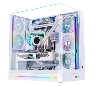Aluminum Alloy ATX Micro-ATX Gaming Full Tower Computer Case Side Panel Window USB Front Ports Standard Power Support 360 Water