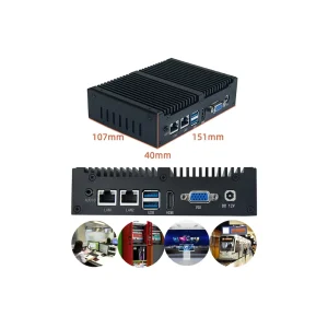 Aluminum Mini Industrial PC Motherboard with DDR4 and Core i5-6200U