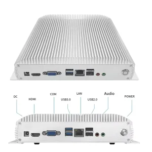 Aluminum Shell Fanless Embedded Industrial Mini PC Mini Box Industrial Control Computer Accessories Windows 10/11