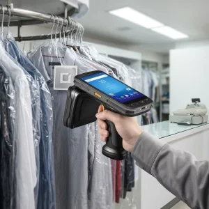 Android PDA With Zebra SE4710 Barcode Scanner and E710 UHF RFID Reader Chainway C72 Laundry Inventory Tracking
