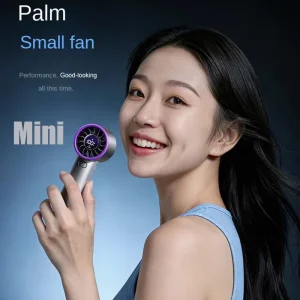 Anfuyou Factory New trending brushless motor High Speed 1200mAh battery digital display handheld pocket mini fan