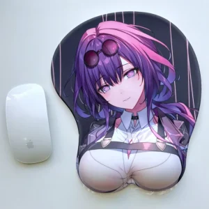 Anime Cartoon 3D Gel Gaming Mouse Pad with Wrist Rest Customized Silicone