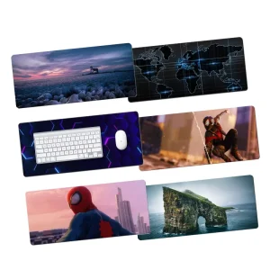 Anime Cartoon Heated Water-Resistant Scratch-Proof Rubber Mouse Pad Custom Printed Roll Customizable Size