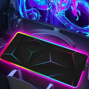 Anime Sublimation Custom Logo Gaming Mouse Pad with USB LED RGB