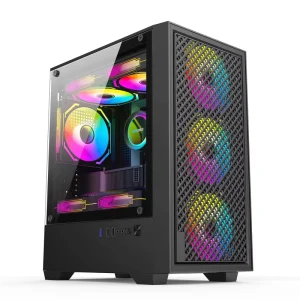 AntarcChill Computer Case Gaming Case PC Popular Gaming PC Micro ATX Desktop Computer Case Gaming Case