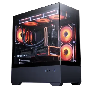 AntarcChill DIY Custom Mid ATX PC Black Cabinet Desktop Computer Tower Cases Cabinet