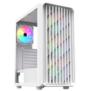 AntarcChill DIY Custom Mid ATX PC Cabinet Desktop Computer Full Mid Tower ATX MATX ITX Mesh PC Cases Cabinet with High Air Flow