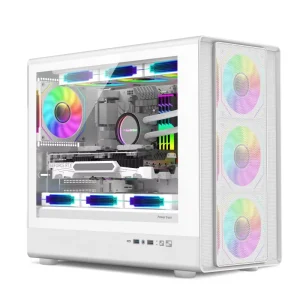 AntarcChill NEW MATX Computer Gaming Case Cases ARGB OEM Chassis With Glass Window Desktop PC Case Gabinete Gamer for PC