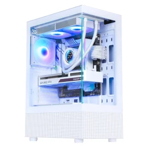 AntarcChill Steel+Tempered Glass Gaming Computers With Magnetic Dust filter Full Tower PC Case Cooling ATX Case