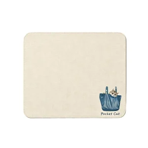 Anti Fraying Durable Custom Mouse Mat Washable Stitched Square Desk Pad for College Dorm Desk