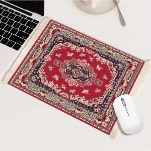 Arabian Persian Style Tassel Trim Office Mouse Pad Study Dining Room Desktop Anti slip Protective Mat