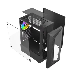 Attractive Design Type Mid Tower Gaming Pc Cabinet Bulk MATX Computer Gamer Case with Acrylics Side Panel