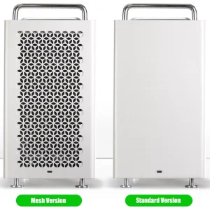 B2Pro Mid Tower Aluminum Micro ATX Case Desktop Chassis Computer Fits Matx Atx Sfx PSU & 240 Water Cooling Silver Color