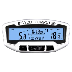 Backlight Wired Bicycle Computer with Sleep Mode and Machine Oil Reminder