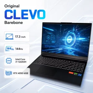 Barebone 17.3 Inch 144Hz Intel Core i7-12650H 12th Gen RTX 4050 64GB RAM 1TB SSD Gaming Laptop