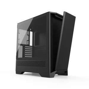 Best Cooling Black Aluminum Alloy Full Tower EATX Gamer Gaming Pc Computer Case Tempered Glass Sides Supporting Full Vertical