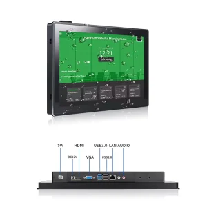 Best Selling 10.1″ J1900 Industrial Panel PC with 4+64G Memory Capacitive Touch Screen in Stock Industrial Computer Accessories