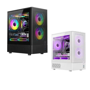 Best Selling Panoramic Edition Sea View Customized ATX Full Tower Aluminum Alloy Steel Tempered Glass Gamer Computer
