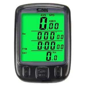 Bicycle Speedometer Bike Computer Waterproof Wired LCD Display for MTB