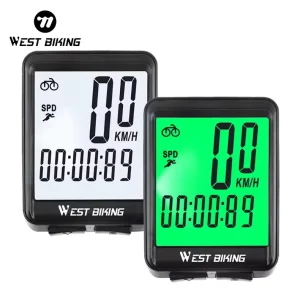 Bicycle Wireless Wired Big Screen Digital Cycling Computer Odometer Mount GPS Waterproof Speedometer Stopwatch
